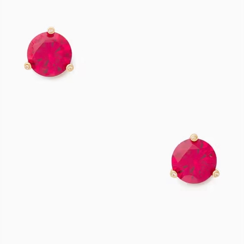 NWT! Kate Spade Rise And Shine Studs in Festive Pink